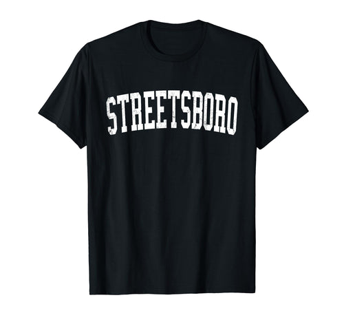 Streetsboro Oh Distressed White T-Shirt - Novelty Apparel for Adults - T-Shirt, Sweatshirt, Hoodie