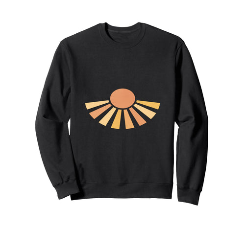 Minimal Boho Sunburst Earth Tone Sweatshirt - Minimalist Print Men Women - T-Shirt, Sweatshirt, Hoodie