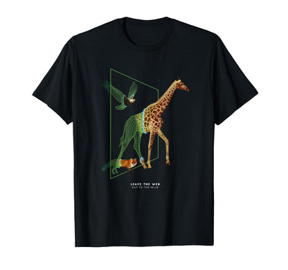 Leave Web Out To Wild Vaporwave T-Shirt - Casual Everyday Wear for Adults - T-Shirt, Sweatshirt, Hoodie
