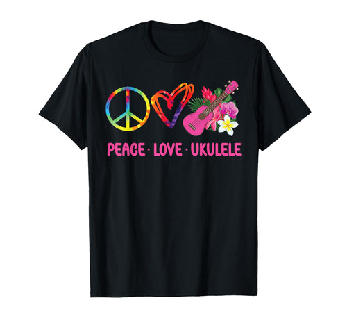 Hawaiian Ukulele Uke Tie Dye T-Shirt - Casual Everyday Wear for Adults - T-Shirt, Sweatshirt, Hoodie