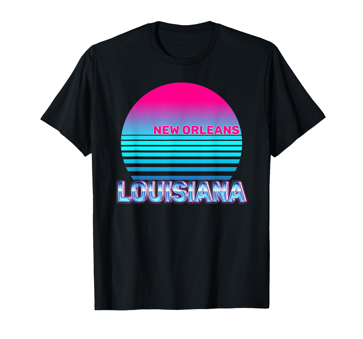 New Orleans Louisiana Vaporwave T-Shirt - Casual Everyday Wear Unisex - T-Shirt, Sweatshirt, Hoodie