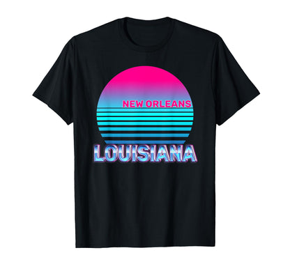 New Orleans Louisiana Vaporwave T-Shirt - Casual Everyday Wear Unisex - T-Shirt, Sweatshirt, Hoodie