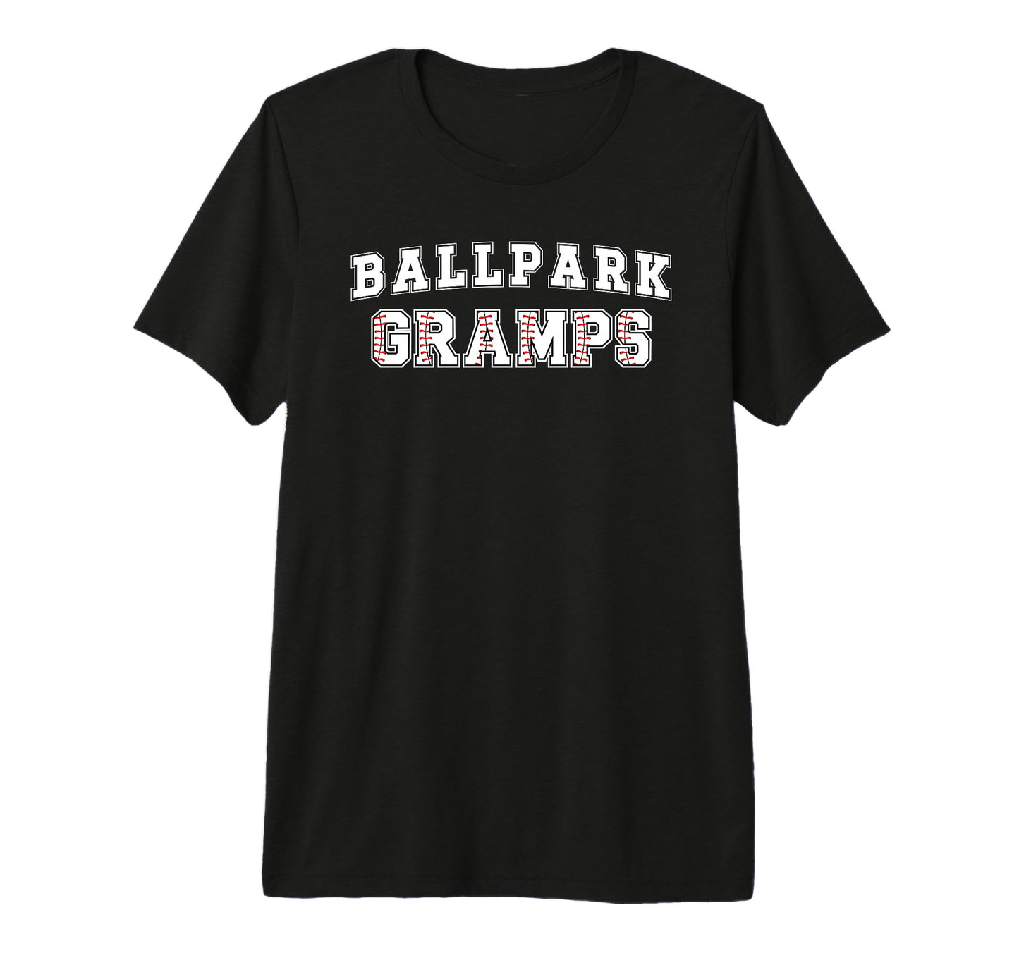 Mens Ballpark Gramps Baseball T-Shirt - Fun Novelty Design for Adults - T-Shirt, Sweatshirt, Hoodie
