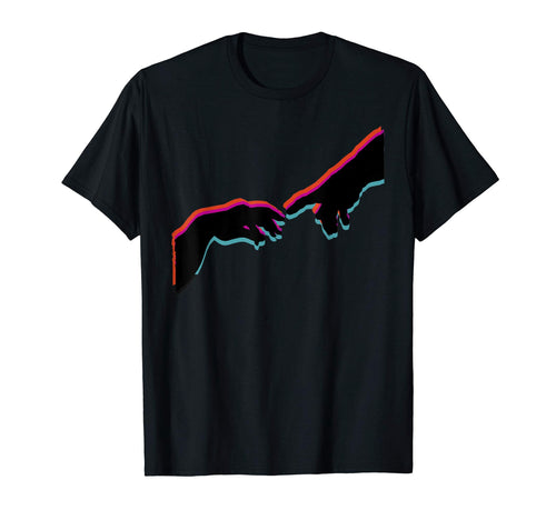 Michelangelo Touch God Vaporwave T-Shirt - Trendy Graphic for Adults - T-Shirt, Sweatshirt, Hoodie