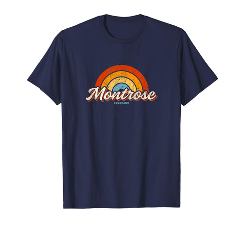 Montrose Colorado Co Rainbow 70S T-Shirt - Aesthetic Graphic Unisex - T-Shirt, Sweatshirt, Hoodie