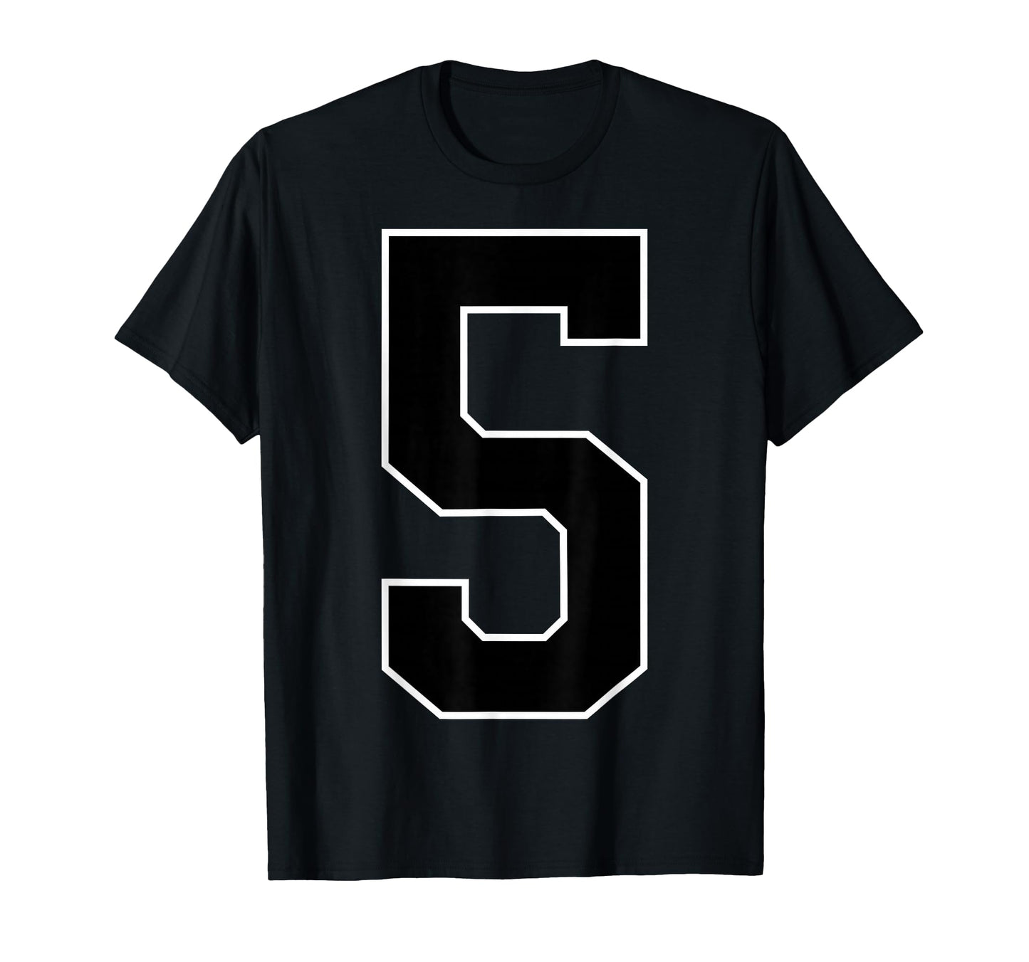 Black Sports Team Number 5 Fan T-Shirt - Unique Graphic Men Women - T-Shirt, Sweatshirt, Hoodie