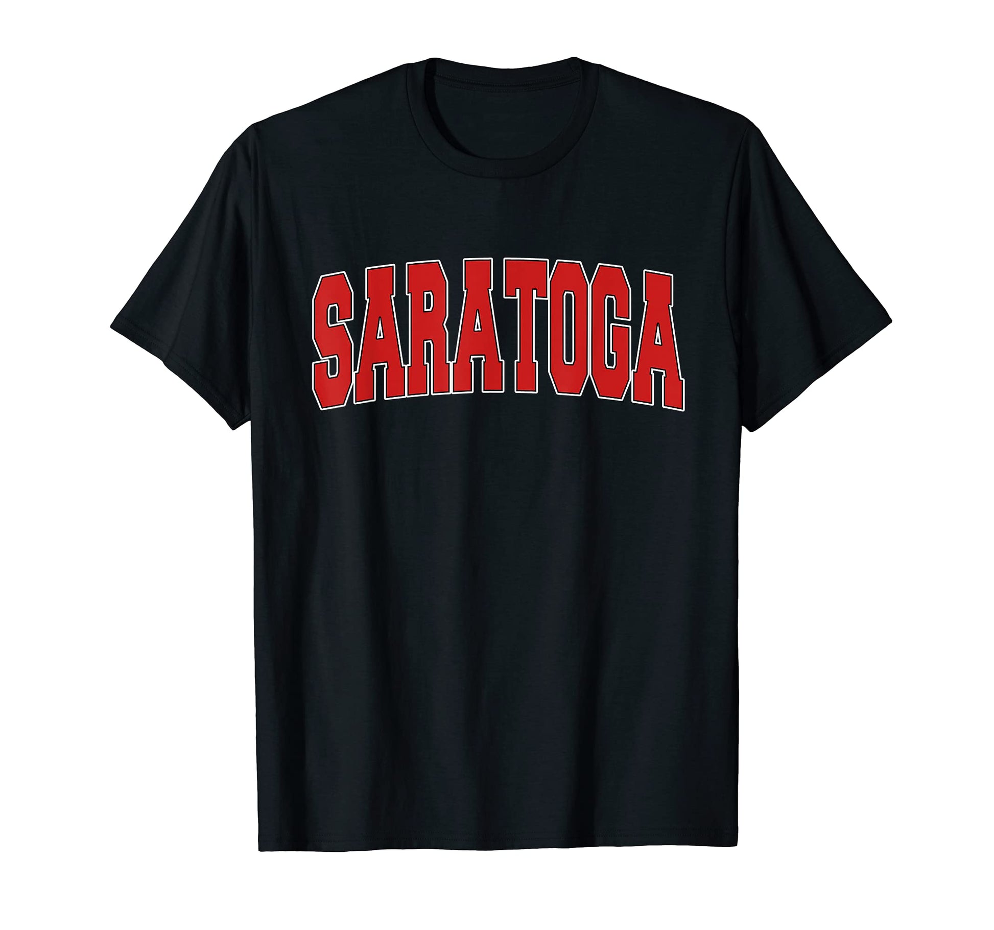 Saratoga Ca California Varsity Usa T-Shirt - Trendy Graphic for Adults - T-Shirt, Sweatshirt, Hoodie