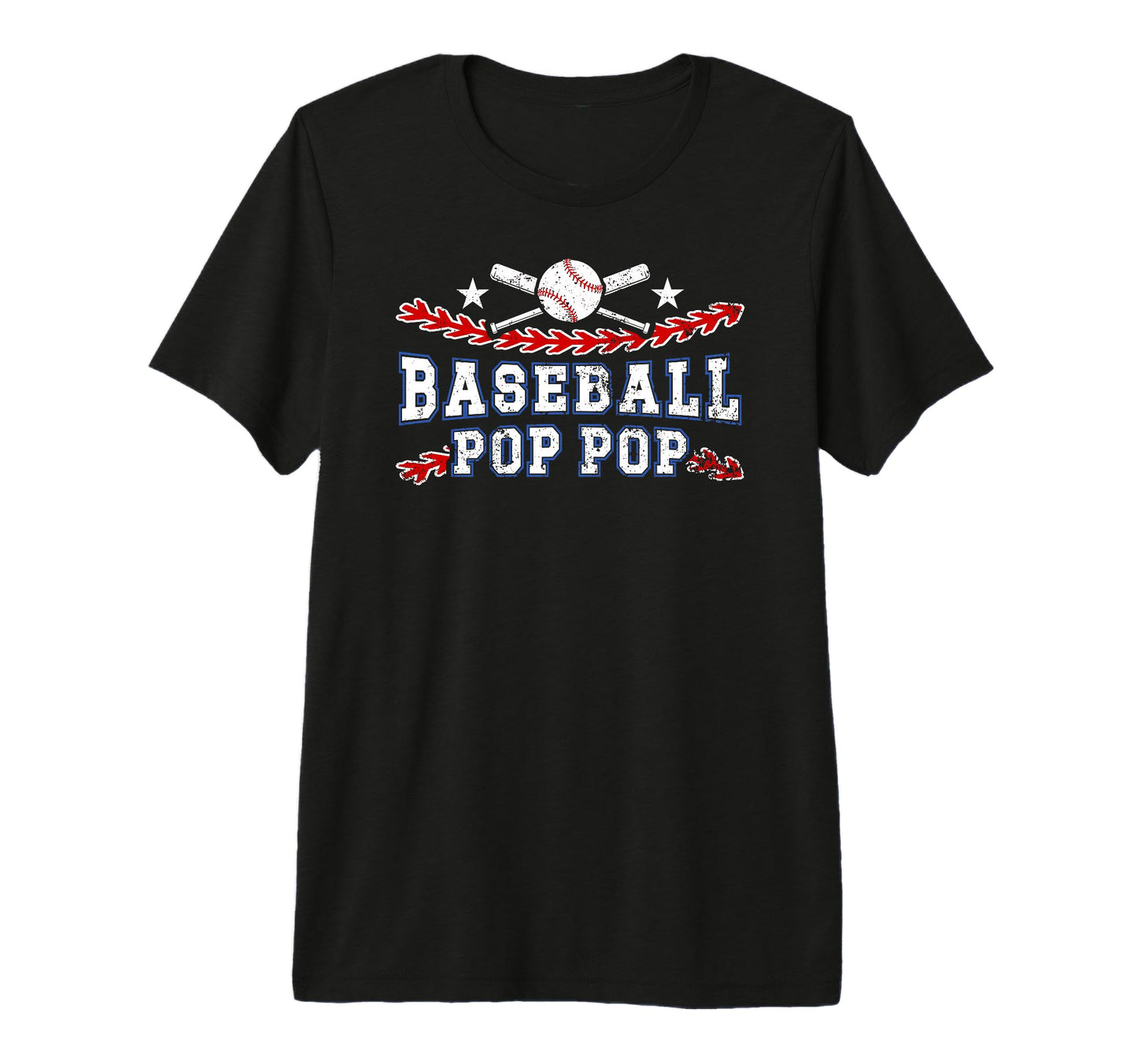 Mens Baseball Pop Pop Best Grandpa Pop T-Shirt - Graphic Print Men Women - T-Shirt, Sweatshirt, Hoodie