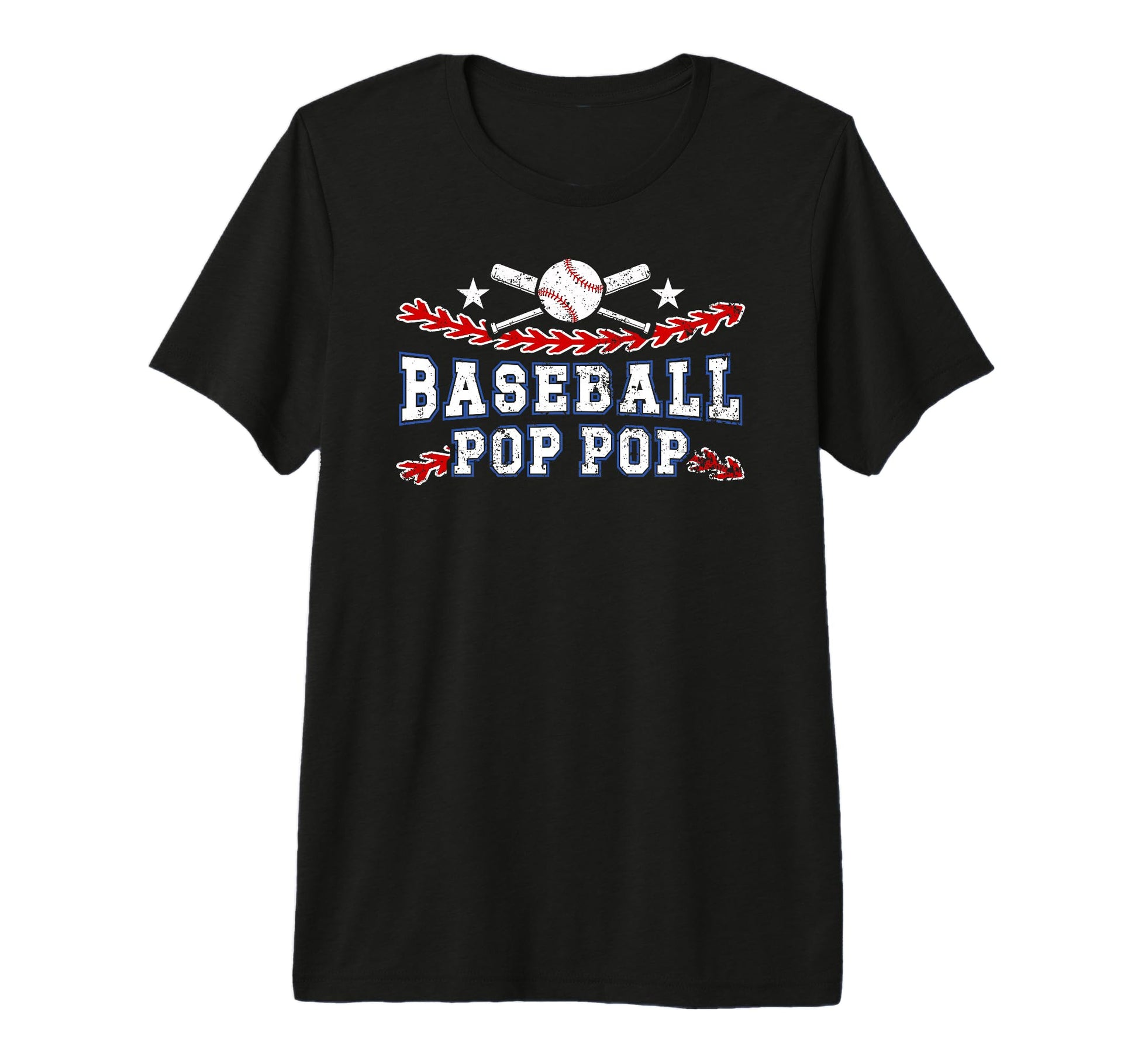Mens Baseball Pop Pop Best Grandpa Pop T-Shirt - Graphic Print Men Women - T-Shirt, Sweatshirt, Hoodie