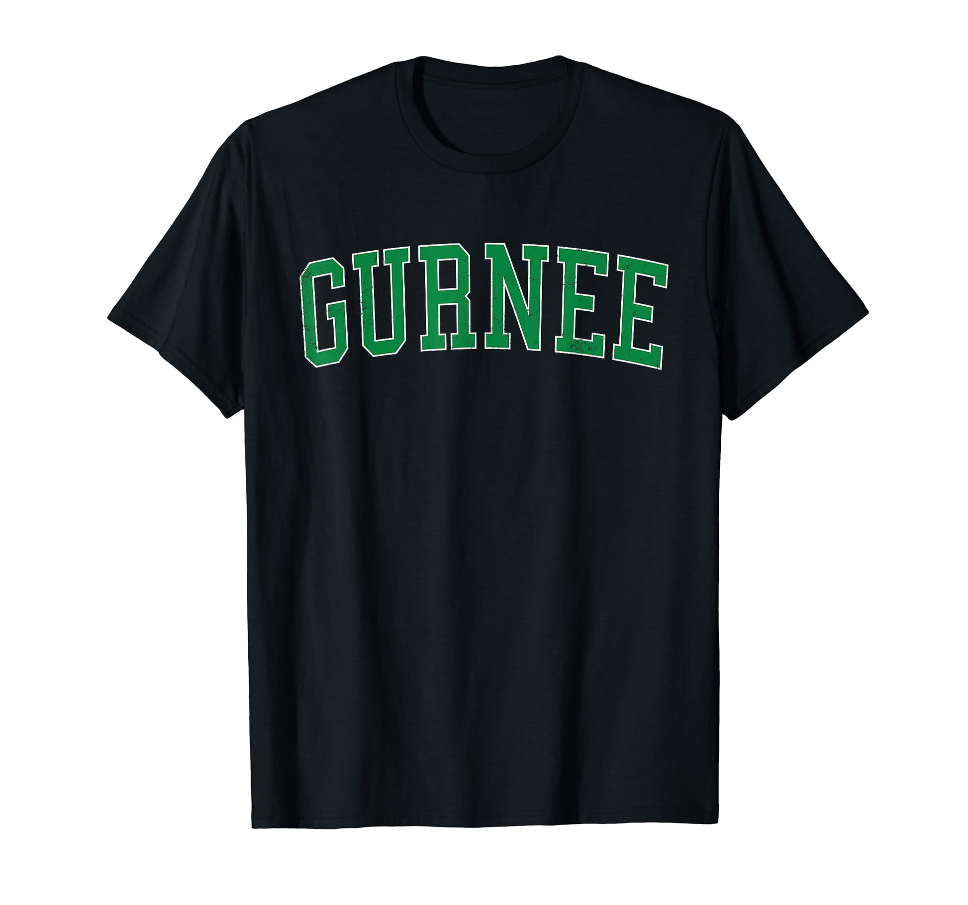 Gurnee Il Distressed Green Varsity T-Shirt - Aesthetic Graphic for Adults - T-Shirt, Sweatshirt, Hoodie