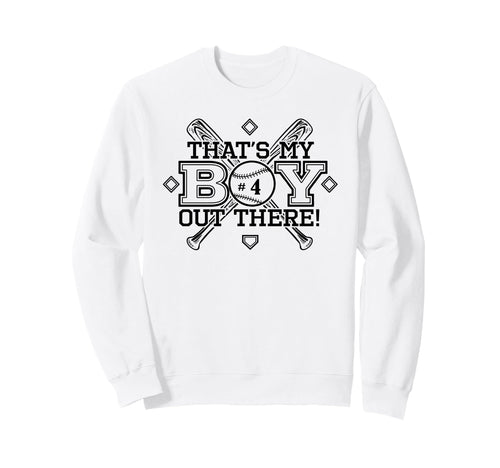 Baseball Mom Dad Thats My Proud Sweatshirt - Custom Art Print Men Women - T-Shirt, Sweatshirt, Hoodie