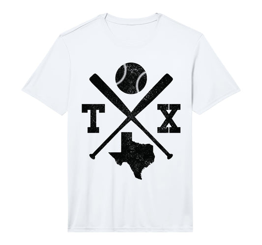 Mens Tx Usa State Baseball Player T-Shirt - Streetwear Style for Adults - T-Shirt, Sweatshirt, Hoodie