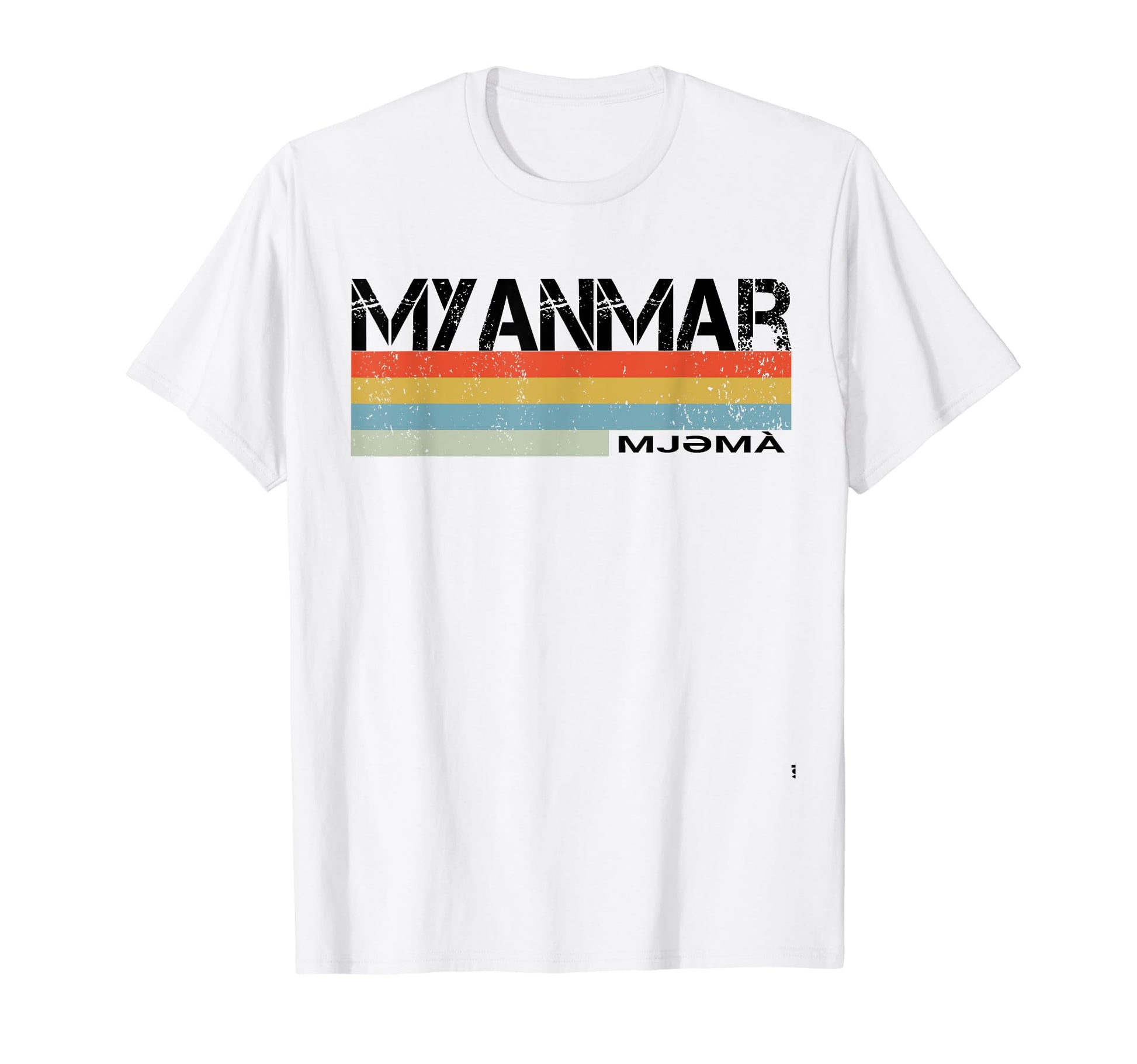 Myanmar Stripes Gift T-Shirt - Trendy Graphic Unisex - T-Shirt, Sweatshirt, Hoodie