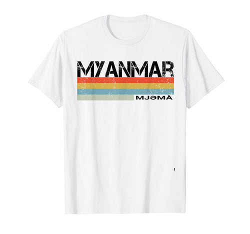 Myanmar Stripes Gift T-Shirt - Trendy Graphic Unisex - T-Shirt, Sweatshirt, Hoodie
