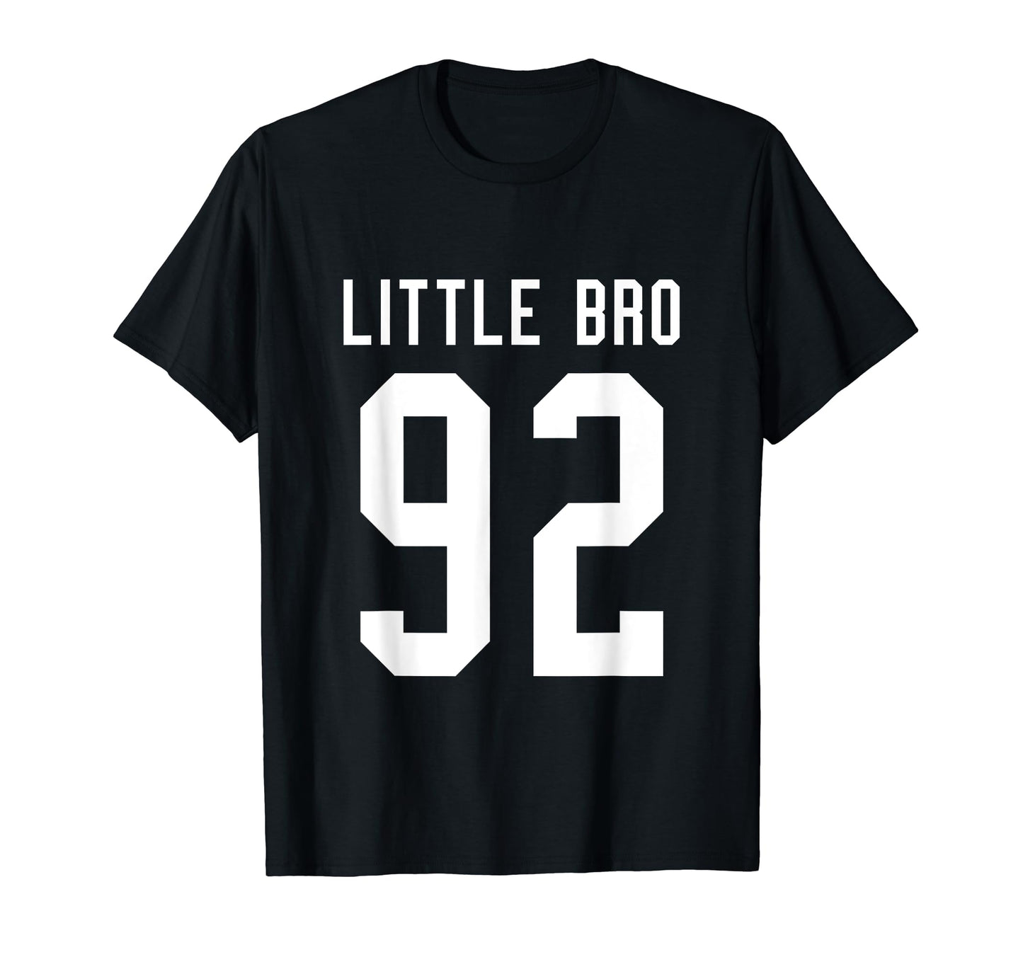 Number 92 Little Bro Biggest Fan T-Shirt - Aesthetic Graphic for Adults - T-Shirt, Sweatshirt, Hoodie