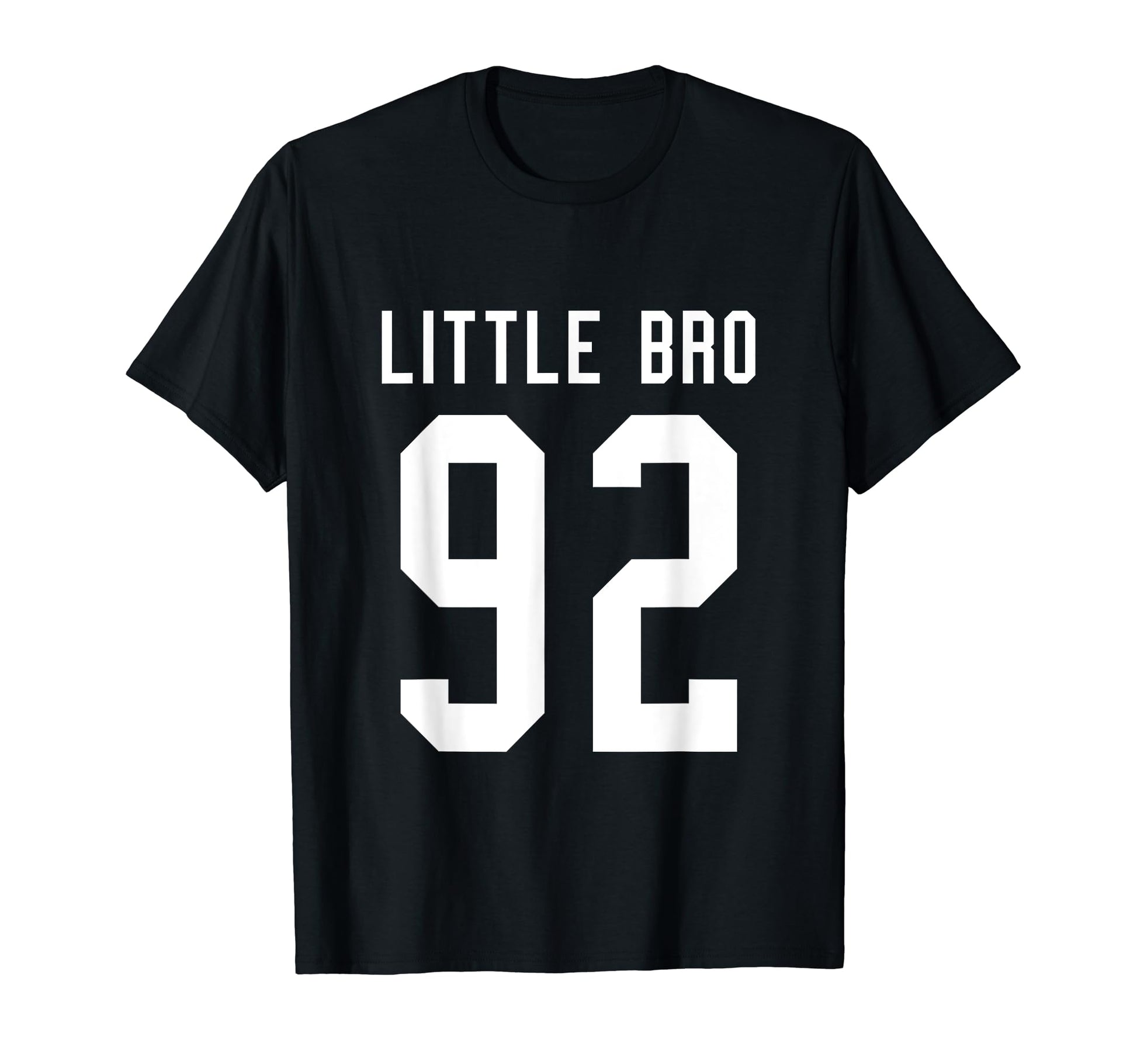 Number 92 Little Bro Biggest Fan T-Shirt - Aesthetic Graphic for Adults - T-Shirt, Sweatshirt, Hoodie