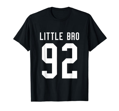 Number 92 Little Bro Biggest Fan T-Shirt - Aesthetic Graphic for Adults - T-Shirt, Sweatshirt, Hoodie