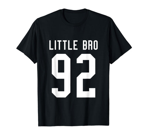 Number 92 Little Bro Biggest Fan T-Shirt - Aesthetic Graphic for Adults - T-Shirt, Sweatshirt, Hoodie