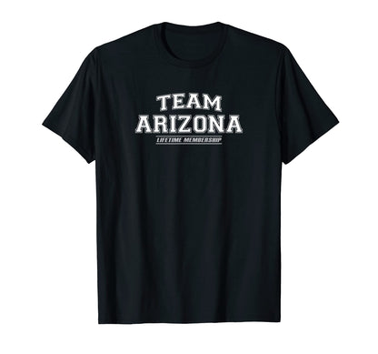 Team Arizona Usa State Az Varsity T-Shirt - Minimalist Print Men Women - T-Shirt, Sweatshirt, Hoodie