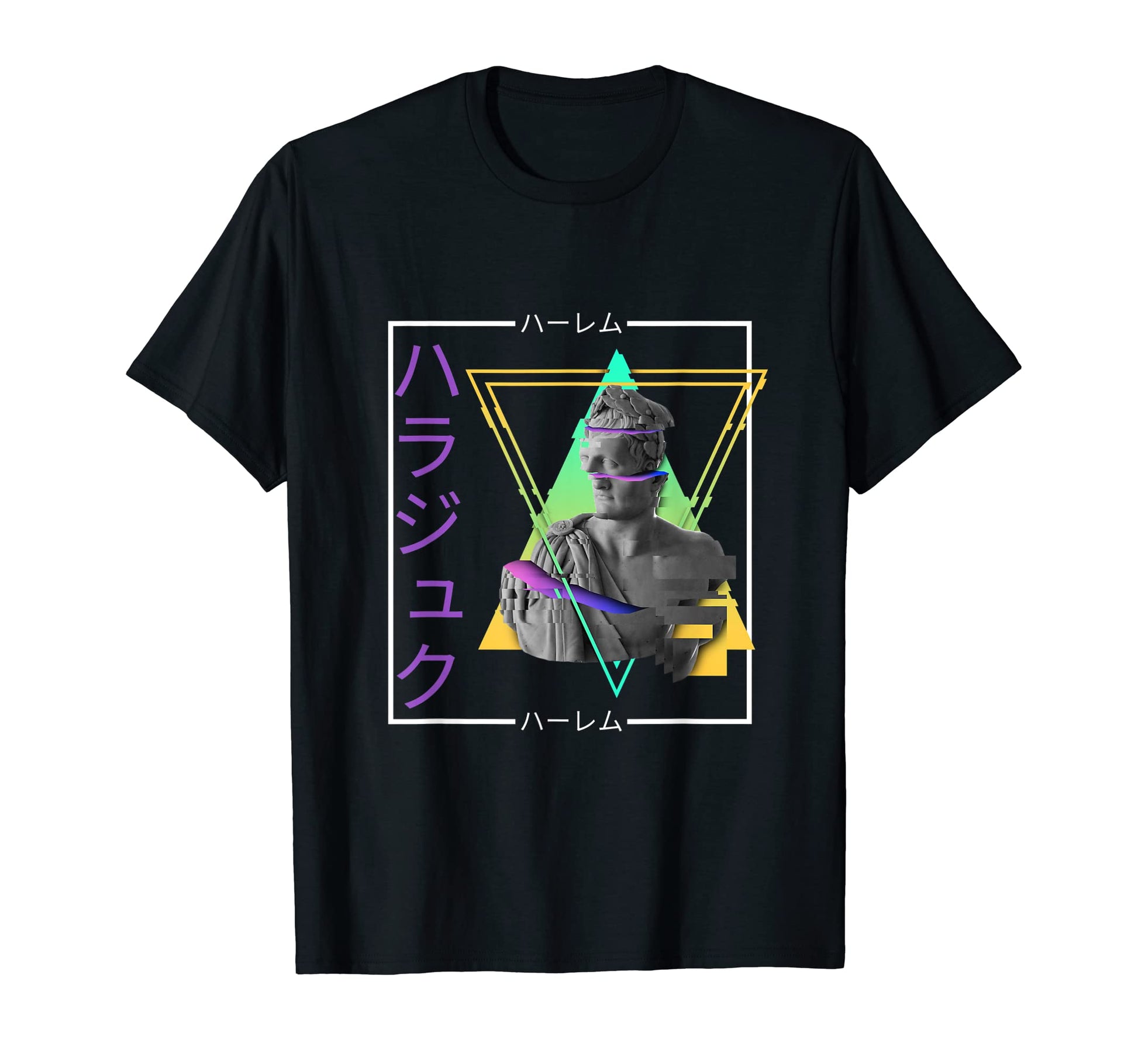 Vaporwave Statue Aesthetic Art Glitch T-Shirt - Custom Art Print Unisex - T-Shirt, Sweatshirt, Hoodie