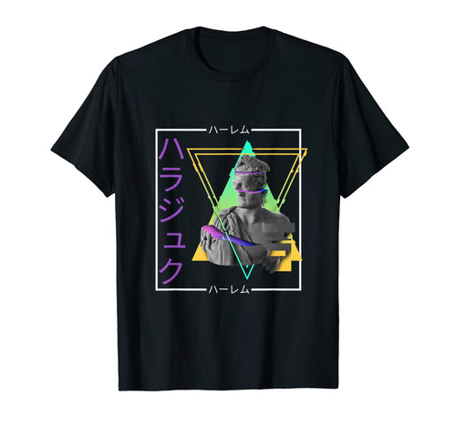 Vaporwave Statue Aesthetic Art Glitch T-Shirt - Custom Art Print Unisex - T-Shirt, Sweatshirt, Hoodie