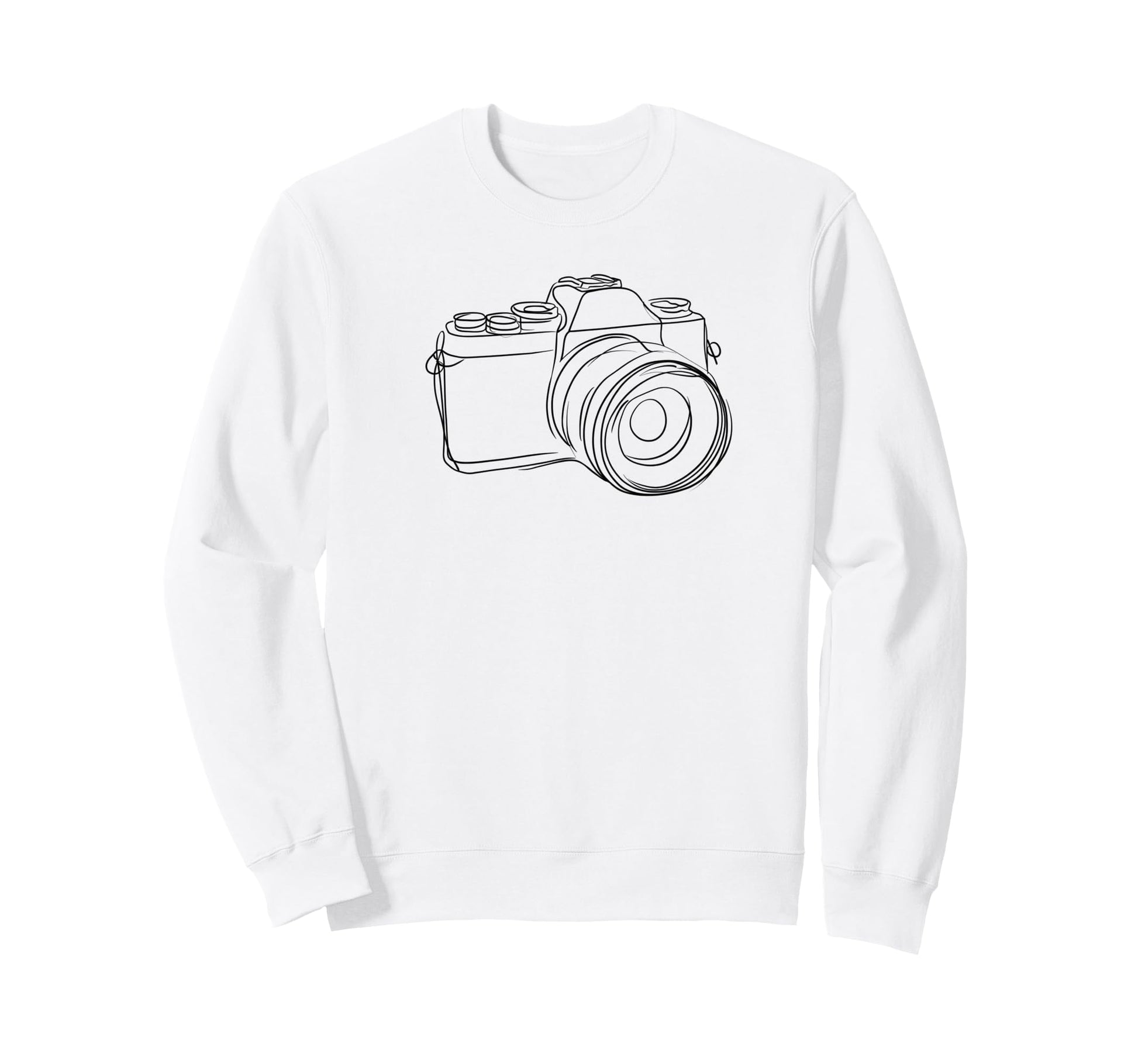 Line Drawn Camera Sweatshirt - Streetwear Style Men Women - T-Shirt, Sweatshirt, Hoodie