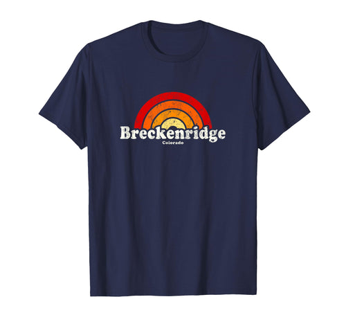 Breckenridge Colorado Co 70S Rainbow T-Shirt - Novelty Apparel Men Women - T-Shirt, Sweatshirt, Hoodie