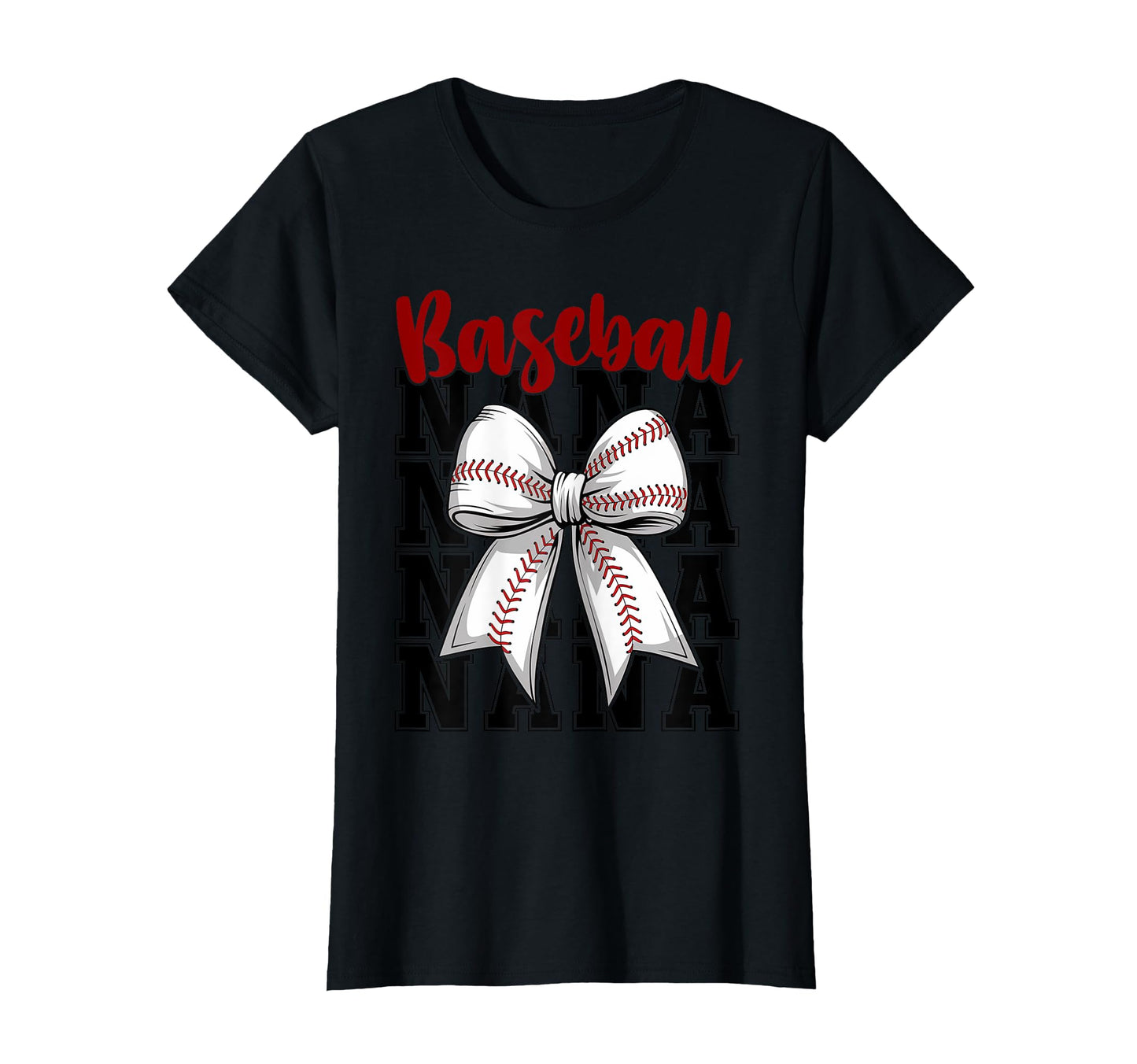 Baseball Nana Coquette Bow Biggest T-Shirt - Aesthetic Graphic for Adults - T-Shirt, Sweatshirt, Hoodie