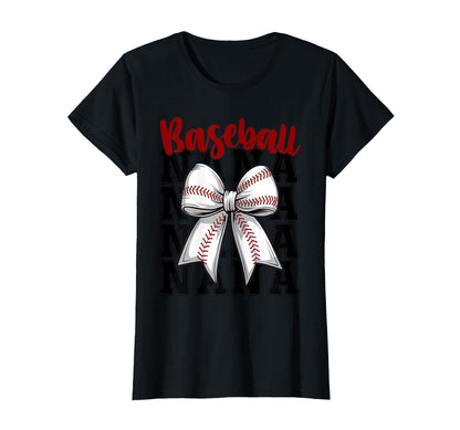 Baseball Nana Coquette Bow Biggest T-Shirt - Aesthetic Graphic for Adults - T-Shirt, Sweatshirt, Hoodie