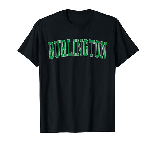 Burlington Ky Distressed Green Varsity T-Shirt - Custom Art Print Unisex - T-Shirt, Sweatshirt, Hoodie