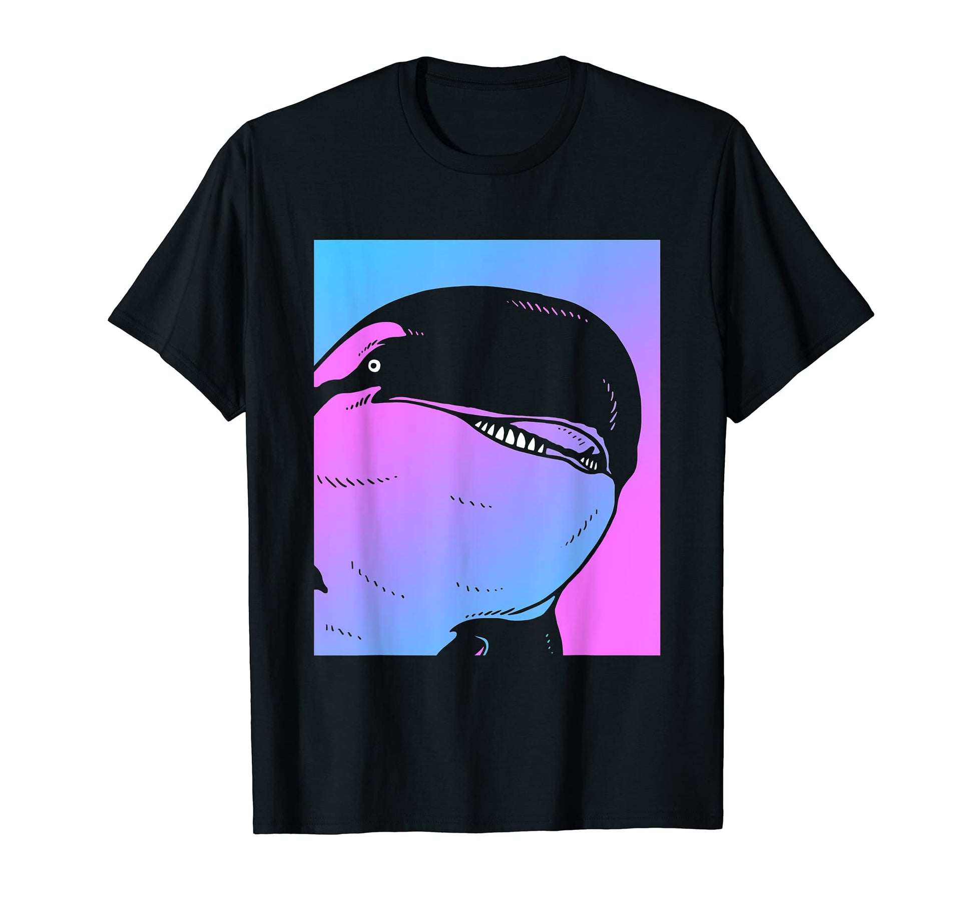 Vaporwave Killer Whale Aesthetic T-Shirt - Streetwear Style Men Women - T-Shirt, Sweatshirt, Hoodie
