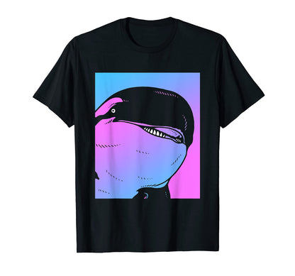 Vaporwave Killer Whale Aesthetic T-Shirt - Streetwear Style Men Women - T-Shirt, Sweatshirt, Hoodie