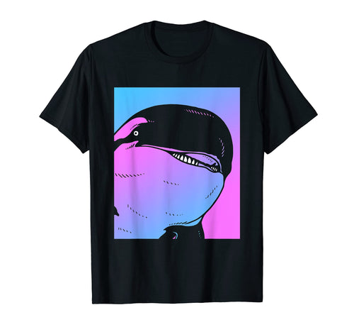 Vaporwave Killer Whale Aesthetic T-Shirt - Streetwear Style Men Women - T-Shirt, Sweatshirt, Hoodie