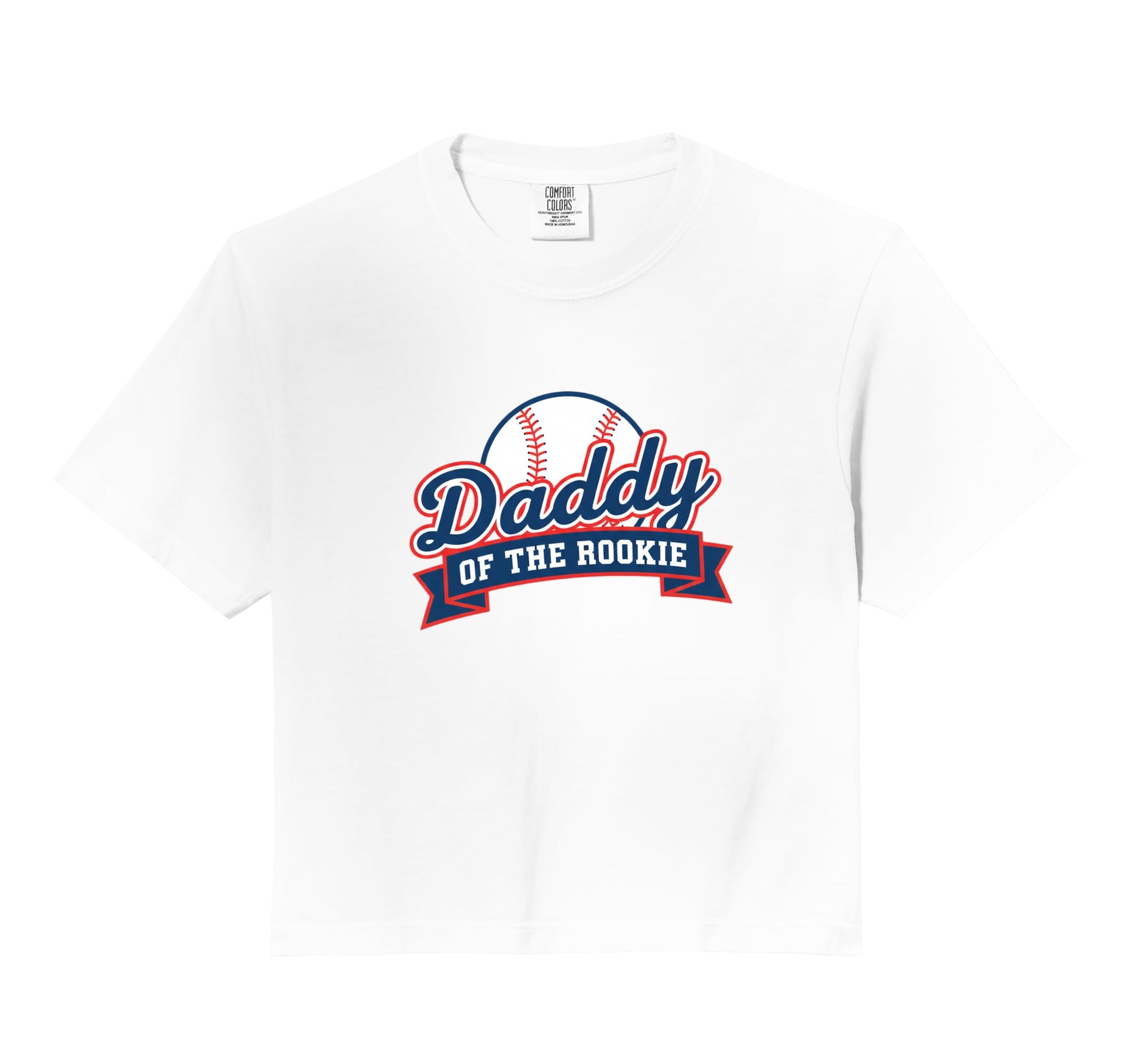 Dad Daddy Rookie Baseball Comfort Colors Hoodie - Streetwear Style Unisex - T-Shirt, Sweatshirt, Hoodie