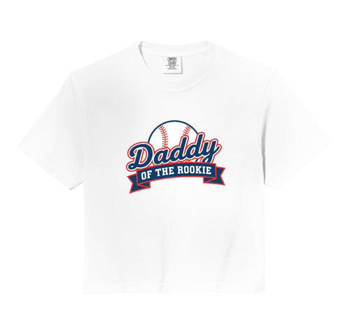 Dad Daddy Rookie Baseball Comfort Colors Hoodie - Streetwear Style Unisex - T-Shirt, Sweatshirt, Hoodie