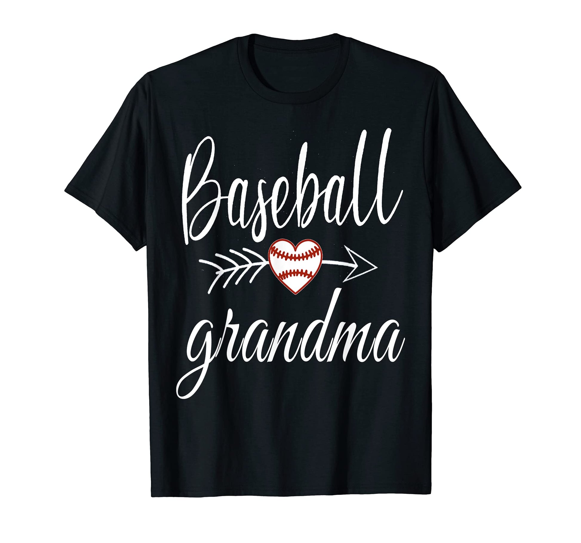 Baseball Grandma Heart Baseball Lovers T-Shirt - Graphic Print for Adults - T-Shirt, Sweatshirt, Hoodie