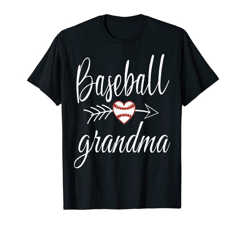 Baseball Grandma Heart Baseball Lovers T-Shirt - Graphic Print for Adults - T-Shirt, Sweatshirt, Hoodie