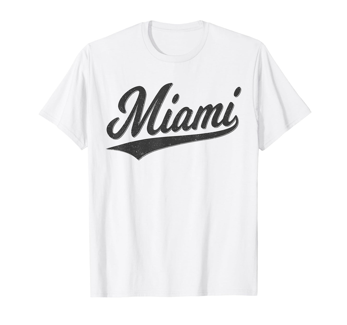 Miami Florida Varsity Script Sports T-Shirt - Graphic Print for Adults - T-Shirt, Sweatshirt, Hoodie