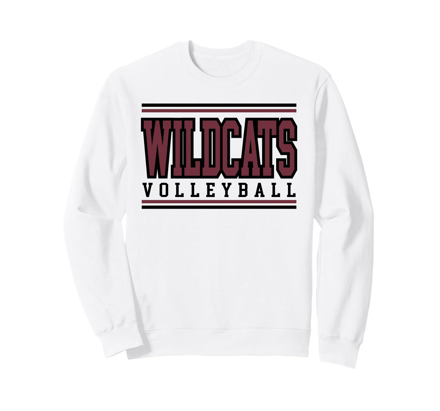 Wildcats Volleyball Mom Game Day Sweatshirt - Streetwear Style for Adults - T-Shirt, Sweatshirt, Hoodie
