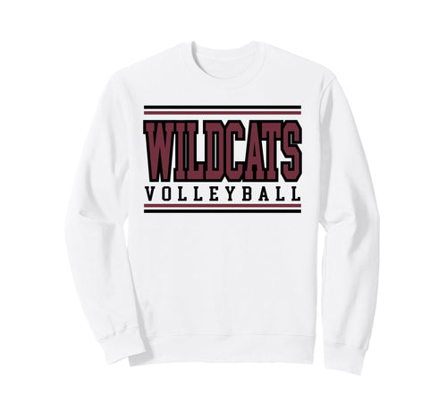 Wildcats Volleyball Mom Game Day Sweatshirt - Streetwear Style for Adults - T-Shirt, Sweatshirt, Hoodie
