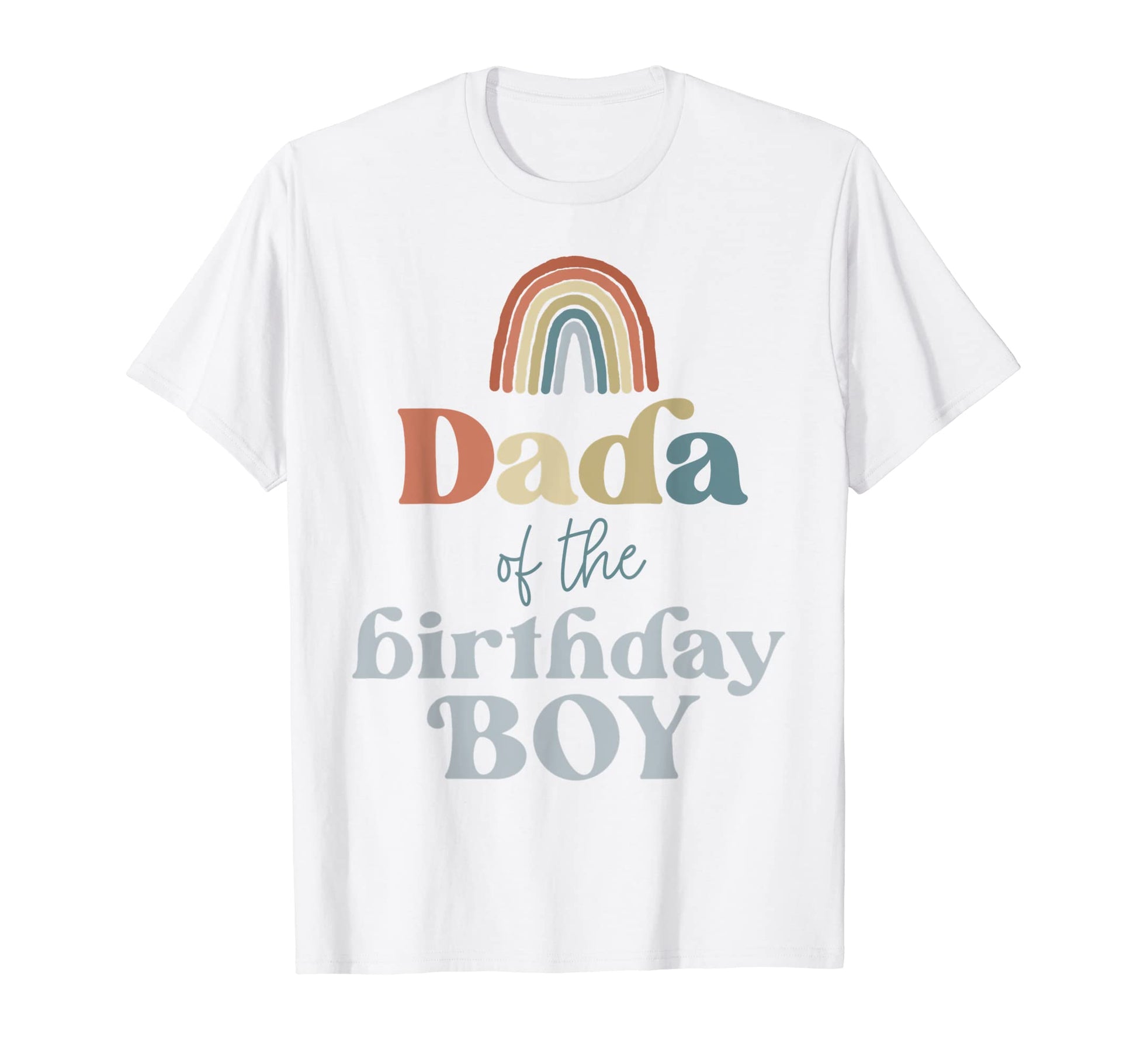 Mens Dada Birthday Boho Rainbow Party T-Shirt - Unique Graphic for Adults - T-Shirt, Sweatshirt, Hoodie