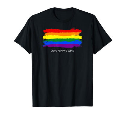 Gay Pride Rainbow Equality Love Wins T-Shirt - Trendy Graphic Men Women - T-Shirt, Sweatshirt, Hoodie