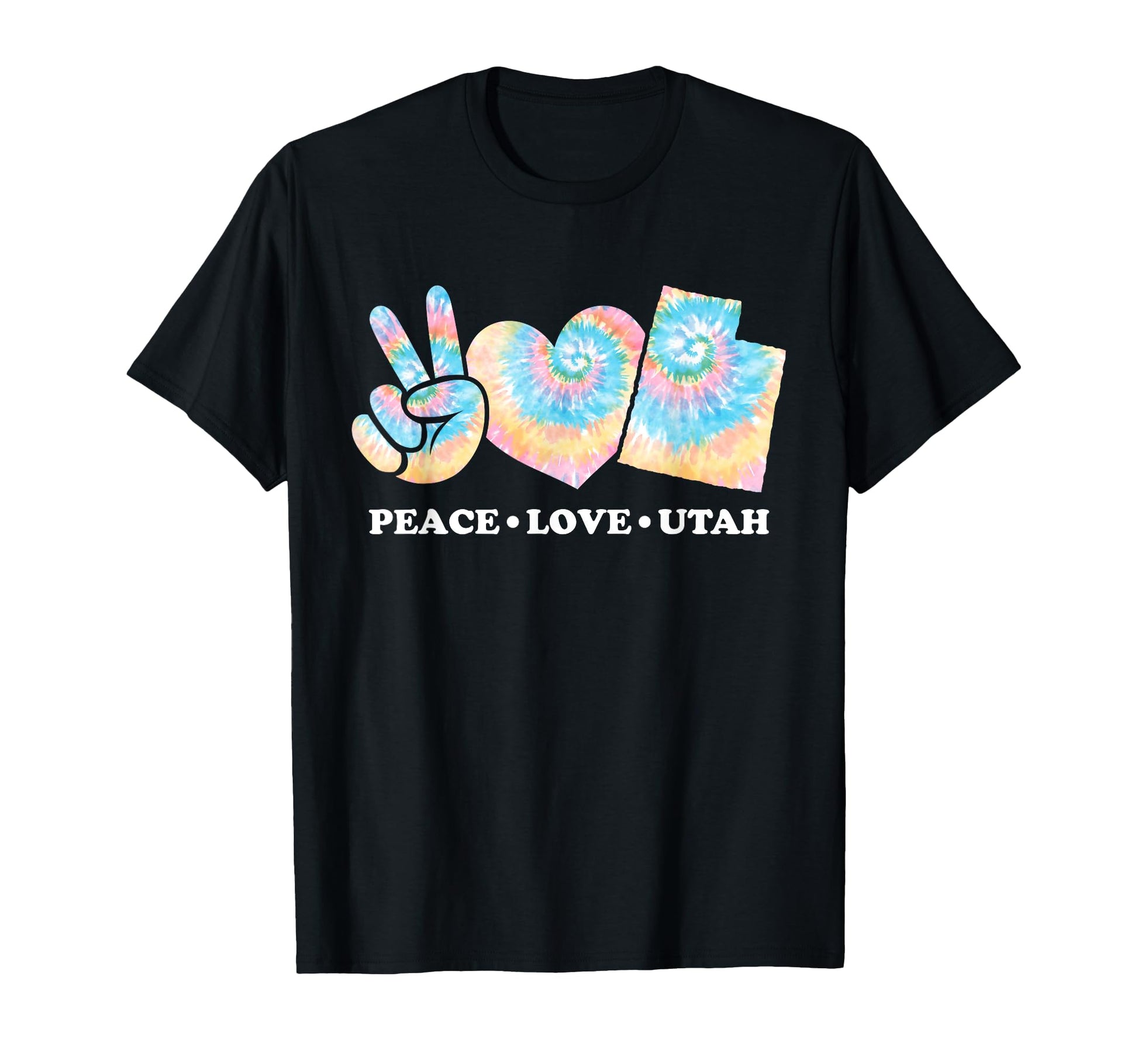 Tie Dye Utah Hippie Co Sweatshirt - Aesthetic Graphic Unisex - T-Shirt, Sweatshirt, Hoodie