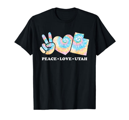 Tie Dye Utah Hippie Co Sweatshirt - Aesthetic Graphic Unisex - T-Shirt, Sweatshirt, Hoodie