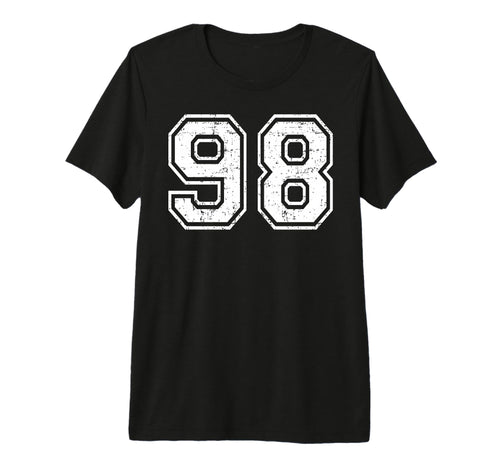 98 Number Ninety Eight Team Sports T-Shirt - Novelty Apparel Men Women - T-Shirt, Sweatshirt, Hoodie