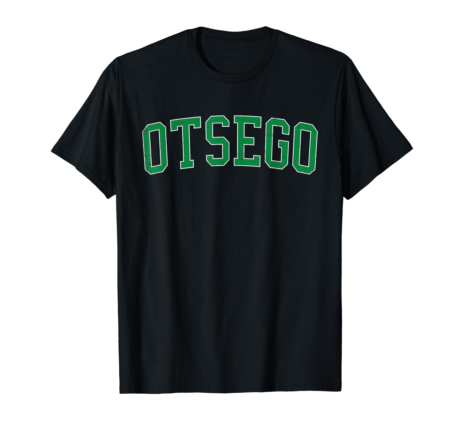Otsego Mn Distressed Green Varsity T-Shirt - Casual Everyday Wear Men Women - T-Shirt, Sweatshirt, Hoodie