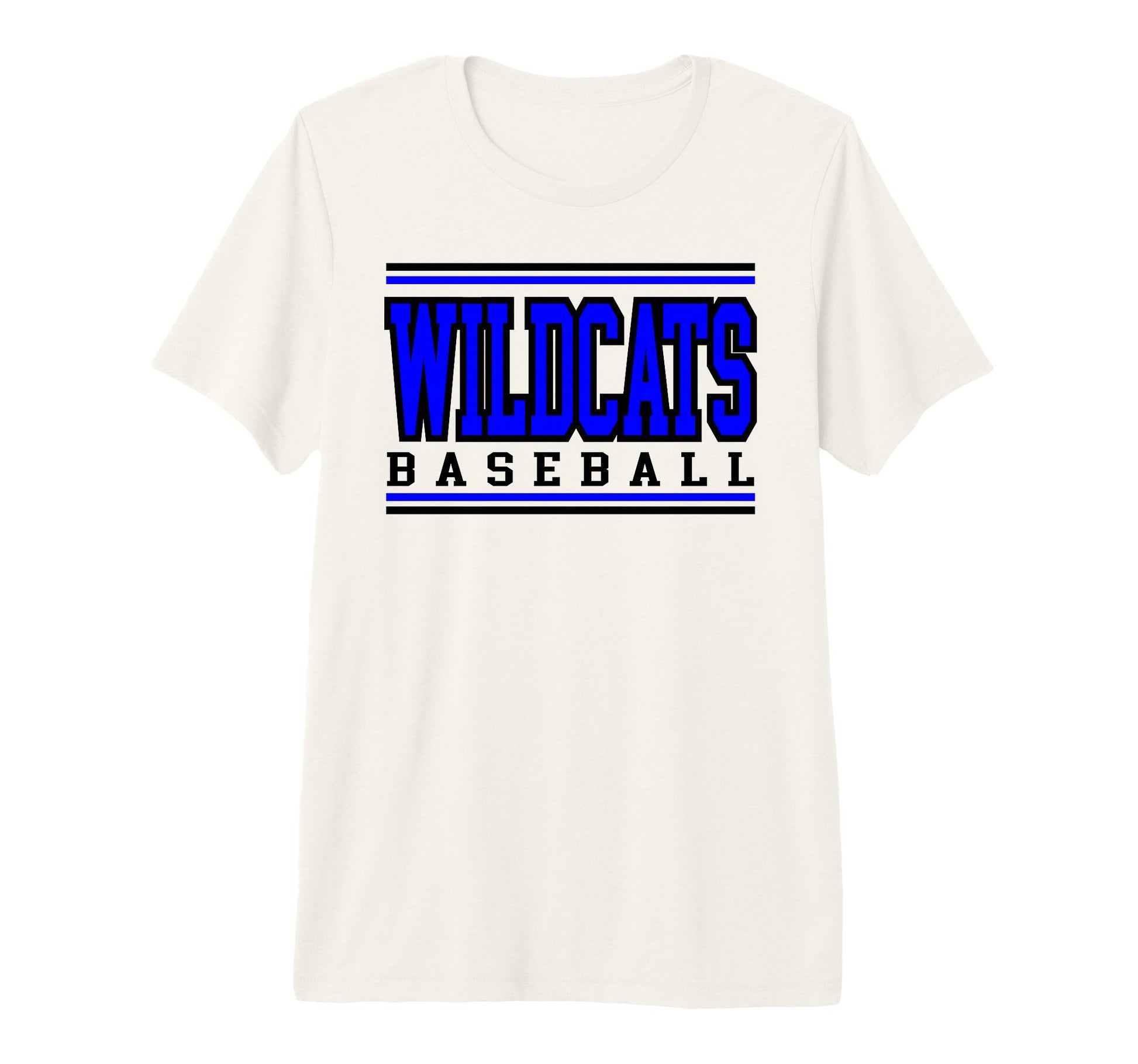 Wildcats Baseball Mom Game Day Blue T-Shirt - Fun Novelty Design Unisex - T-Shirt, Sweatshirt, Hoodie