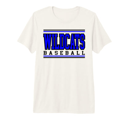 Wildcats Baseball Mom Game Day Blue T-Shirt - Fun Novelty Design Unisex - T-Shirt, Sweatshirt, Hoodie