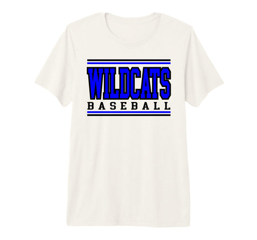 Wildcats Baseball Mom Game Day Blue T-Shirt - Fun Novelty Design Unisex - T-Shirt, Sweatshirt, Hoodie