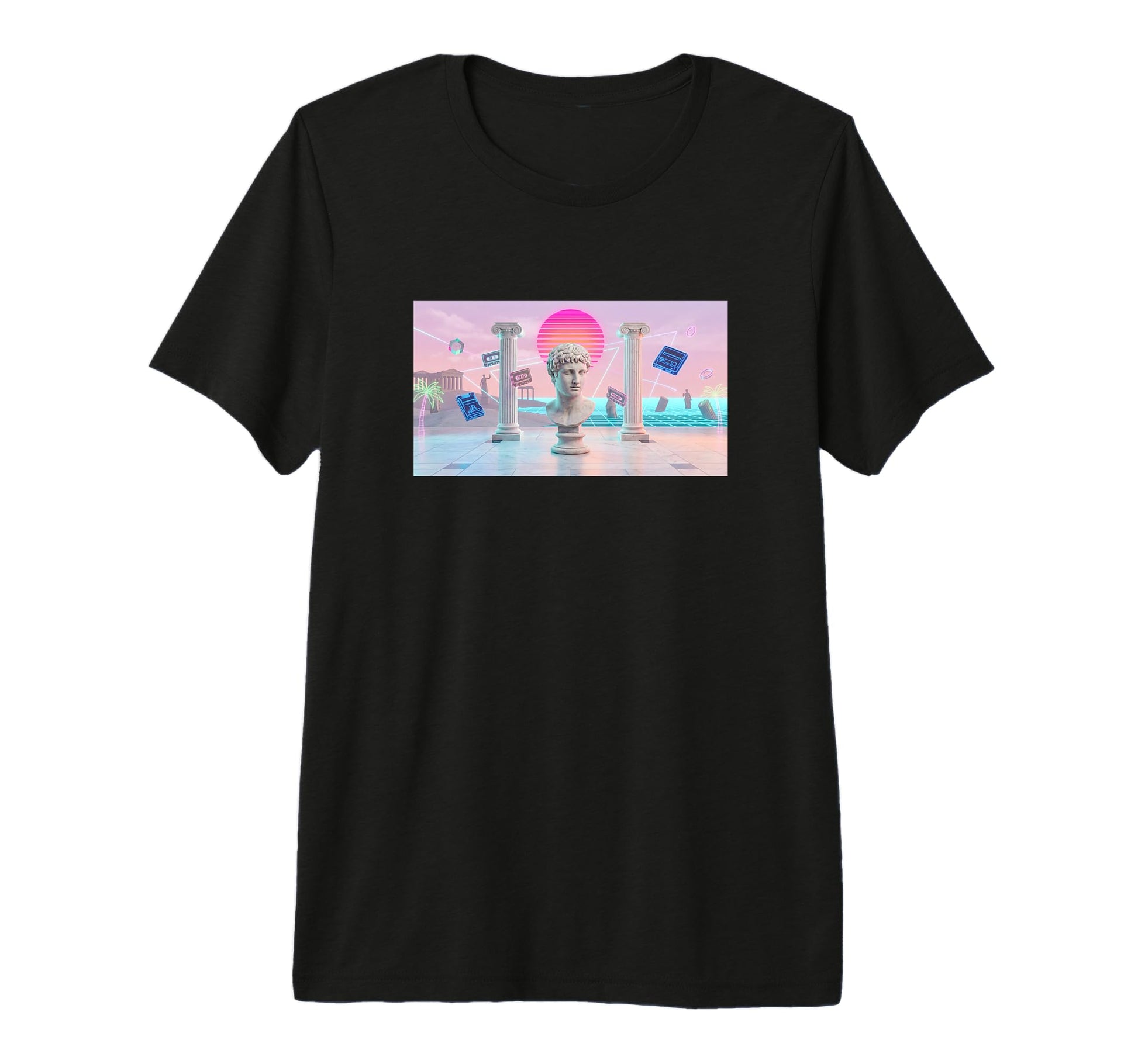 Vaporwave Aesthetic Trippy Vapor Wave T-Shirt - Graphic Print Men Women - T-Shirt, Sweatshirt, Hoodie